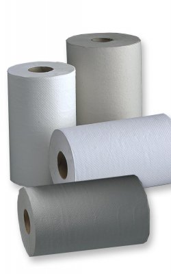 Papierhandtücher -  Handtuchpapier auf der Rolle